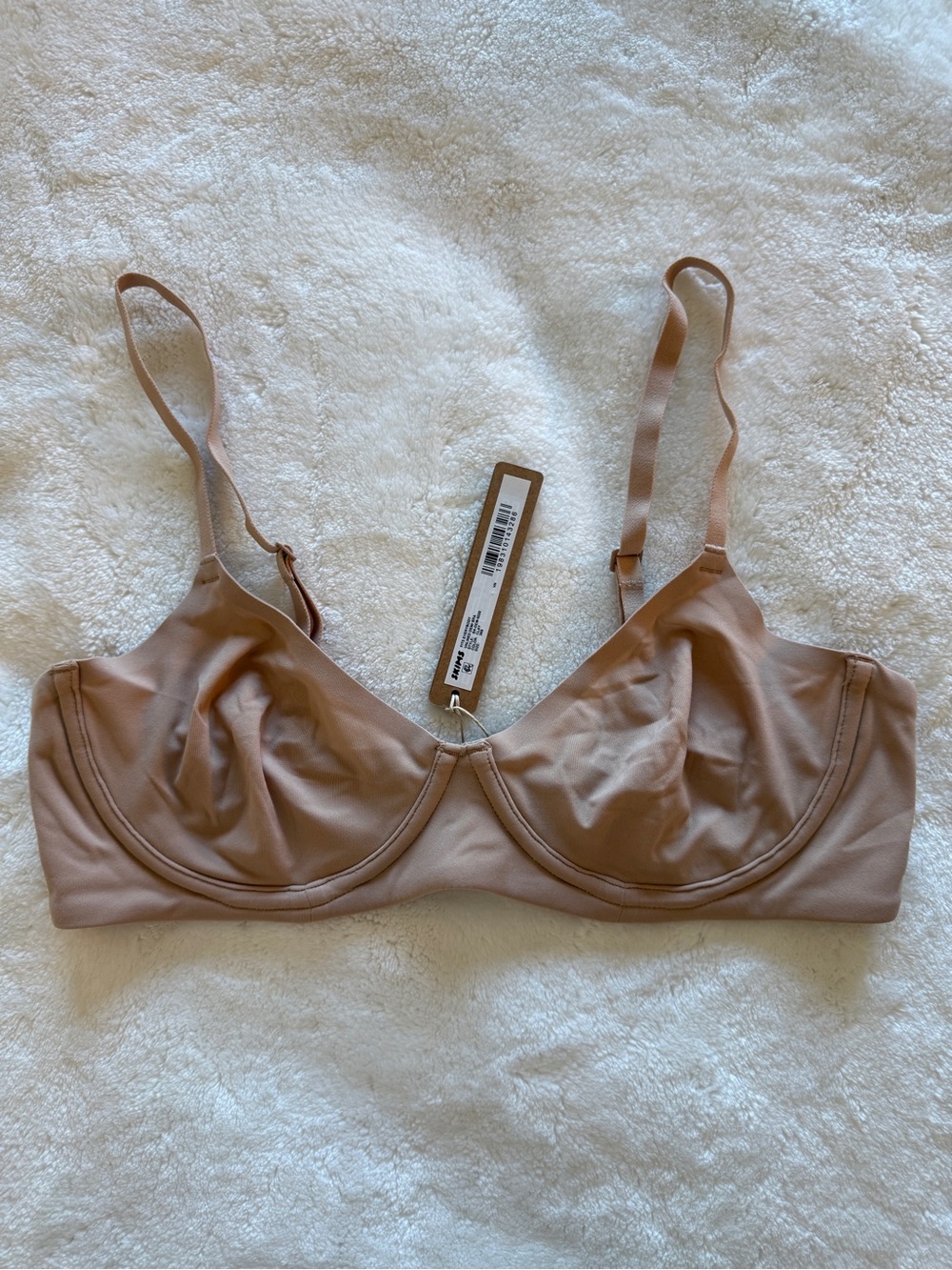 SKIMS Fits Everybody Unlined Demi Underwire Bra NWT - Clay 34b